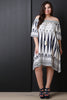 Off Shoulder Tribal Print Short Sleeve Dress