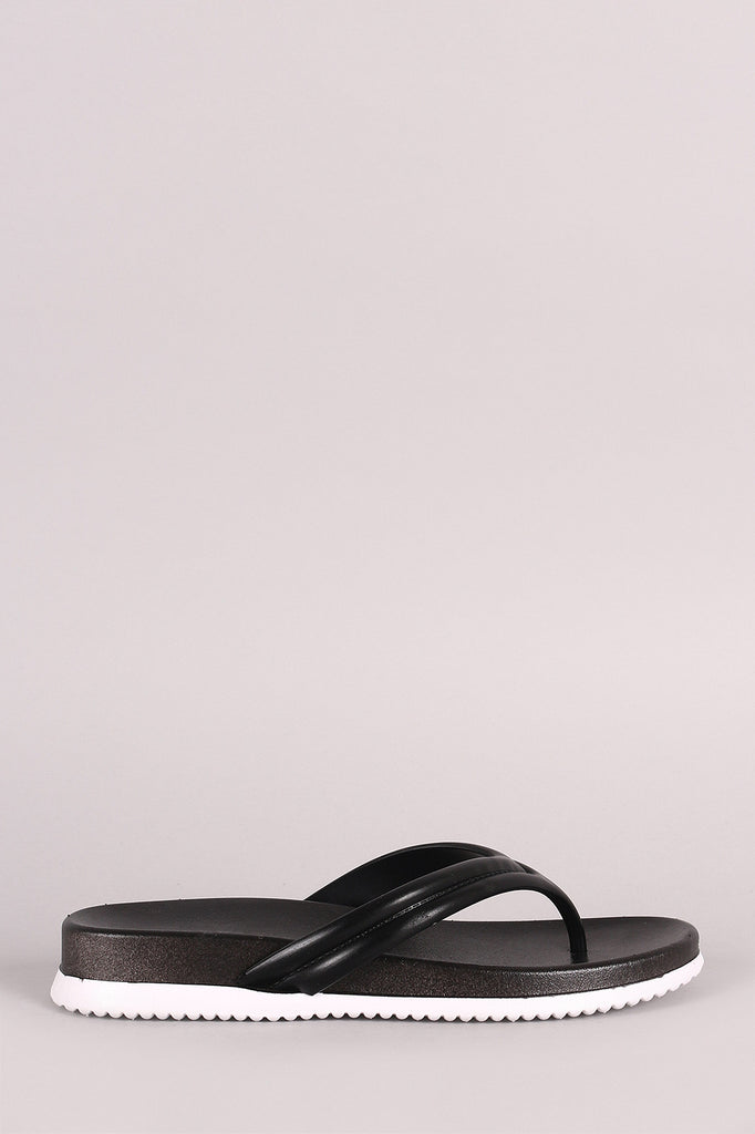 Simple T-Strap Thong Jelly Sandal