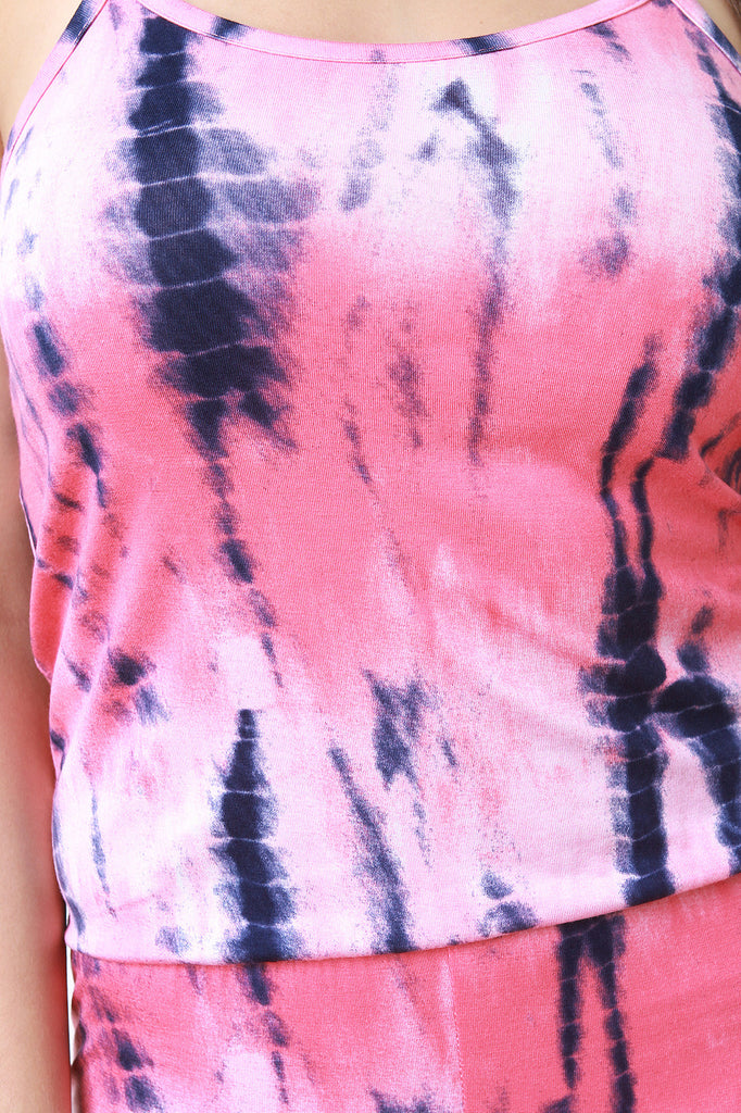 Sleeveless Tie Dye Jumpsuit