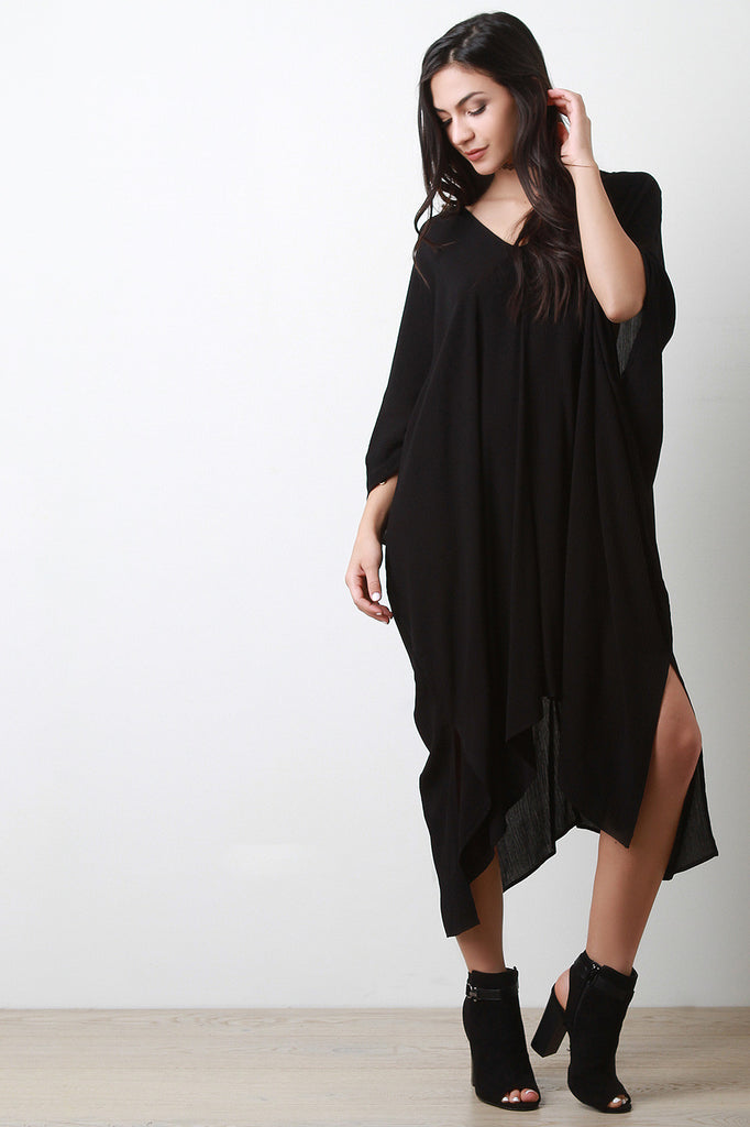 Boho V Neck Caftan Dress