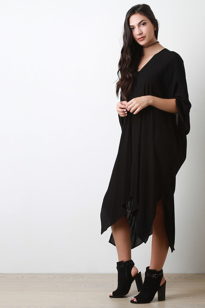 Boho V Neck Caftan Dress