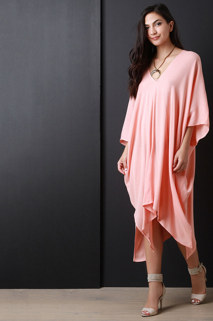 Boho V Neck Caftan Dress