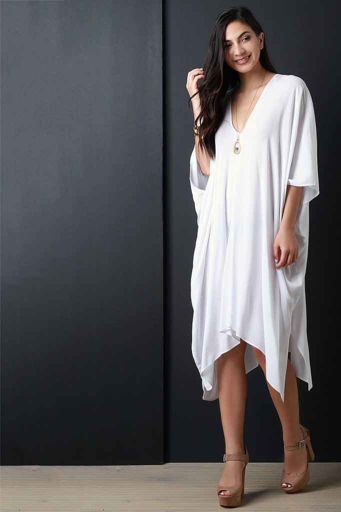 Boho V Neck Caftan Dress