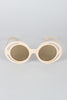 Bugs Eye Cutout Round Sunglasses