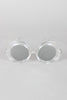 Bugs Eye Cutout Round Sunglasses