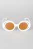 Bugs Eye Cutout Round Sunglasses