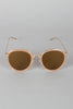 Pointy Bridge Plastic and Metal Sunglasses