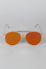 Straight Aviator Side Shield Sunglasses