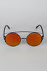 Retro Double Bridge Round Frame Sunglasses