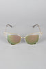 Butterfly Wing Wire Rimmed Sunglasses