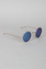 Vintage Metallic Round Sunglasses