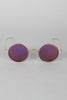 Vintage Metallic Round Sunglasses