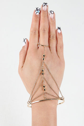 Delicate Arrow Bracelet And Ring Set