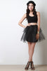 Layered Tulle Mini Skirt