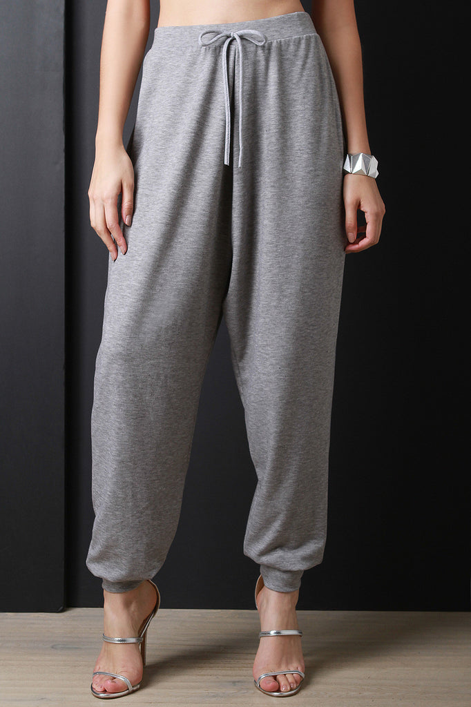 Solid Jersey Knit Jogger Pants