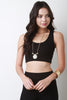 Thermal Knit Sleeveless Crop Top