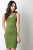 Solid Scoop Neck Sleeveless Midi Dress