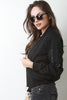 Zipper Pocket Bomber Jacket