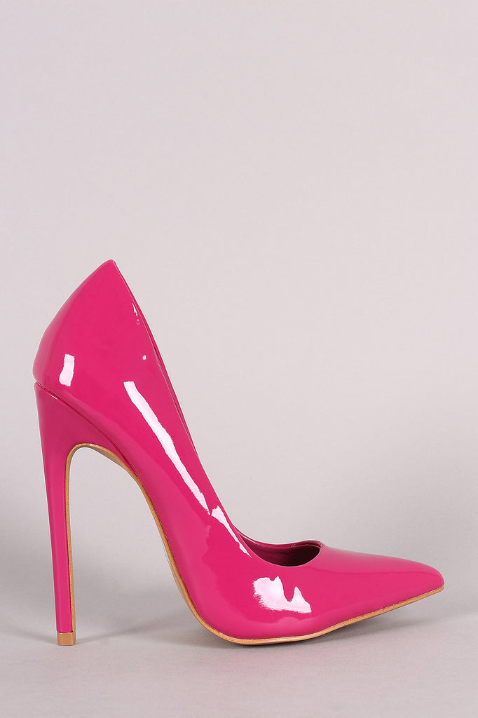 Shoe Republic LA Glossy Pointy Toe Stiletto Pump