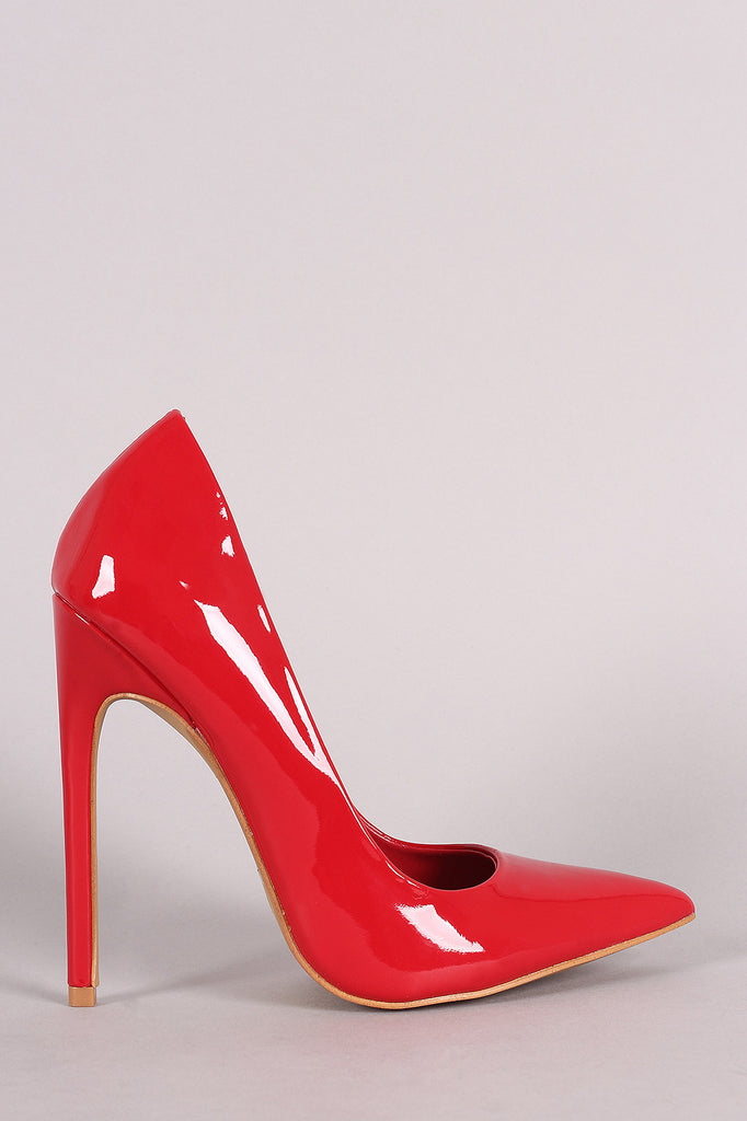 Shoe Republic LA Glossy Pointy Toe Stiletto Pump