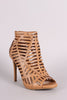 Anne Michelle Caged Peep Toe Stiletto Heel