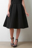 Neoprene Box Pleat Circle Skirt