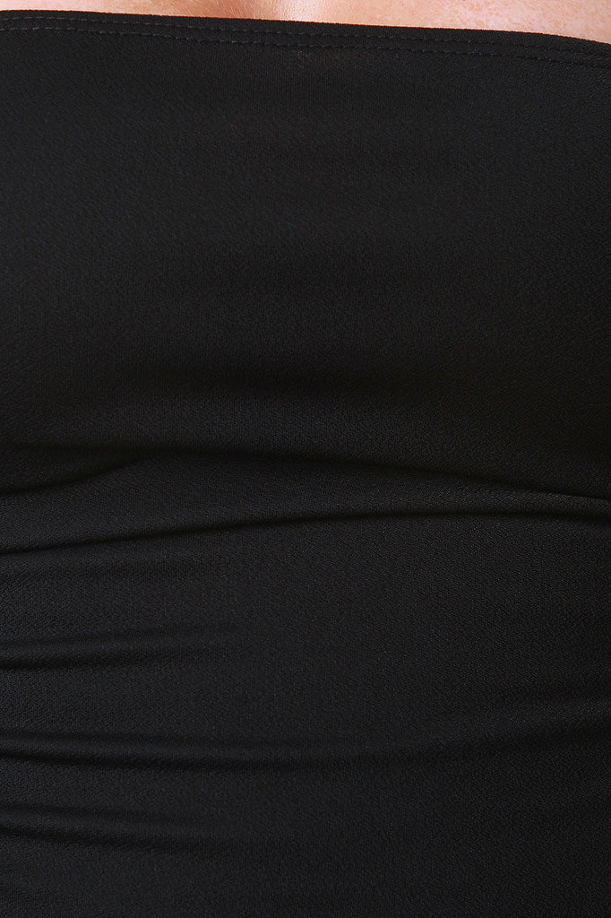 Off-The-Shoulder Sash Tube Bodycon Dress