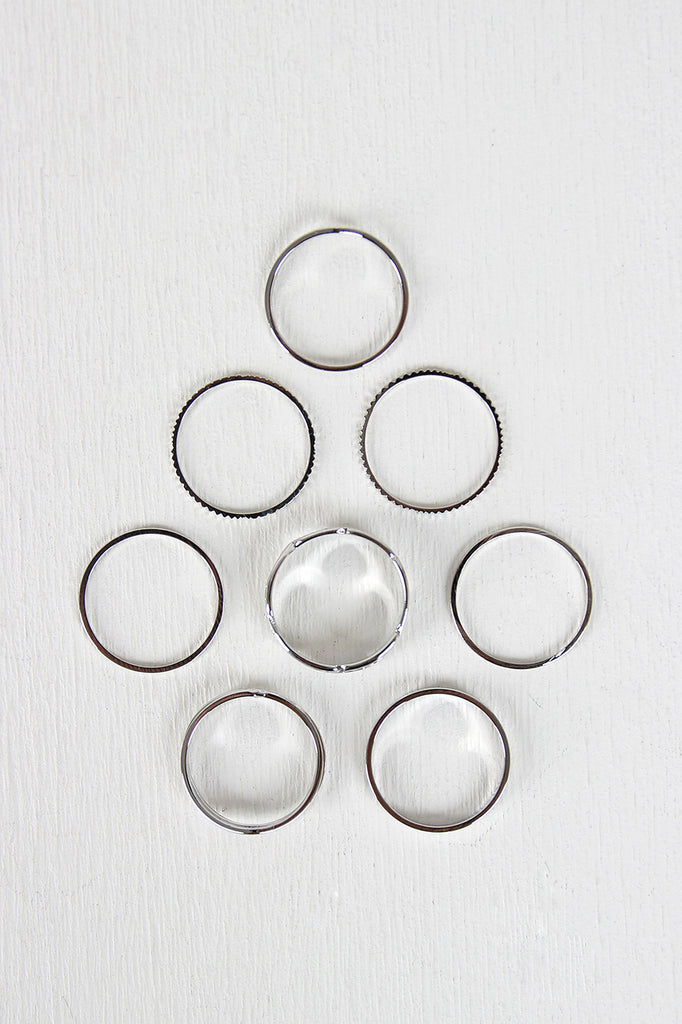 Feather Set Stacking Rings