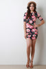 Floral Print Bodycon Mini Dress