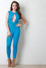 Sleeveless Keyhole Jumpsuit