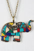 Split Personality Elephant Pendant Necklace