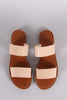 Double Band Slip On Flat Sandal