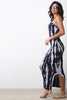 Tie Dye Racerback Side Slit Maxi Dress