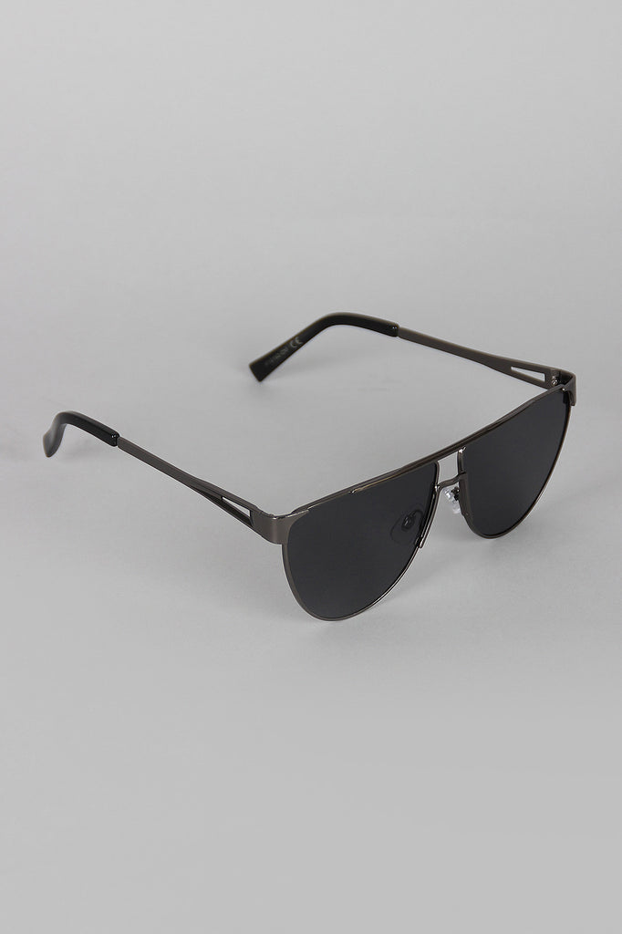 Semi-Aviator Metallic Sunglasses