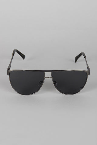 Semi-Aviator Metallic Sunglasses