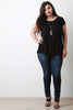 Rib Knit Causal Pieced Top