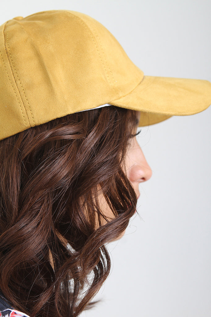 Vegan Suede Baseball Cap
