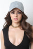 Vegan Suede Baseball Cap