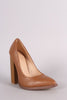 Liliana Pointy Toe Chunky Heeled Pump