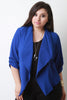 Half Sleeve Draped Blazer