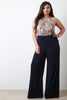 Solid High Waisted Wide Legs Pants