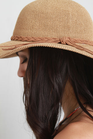 Braided Tie Straw Summer Hat