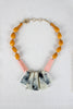 Marble Tiles and Beads Necklace