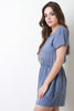 Paper Bag Style Cinched Waist Romper