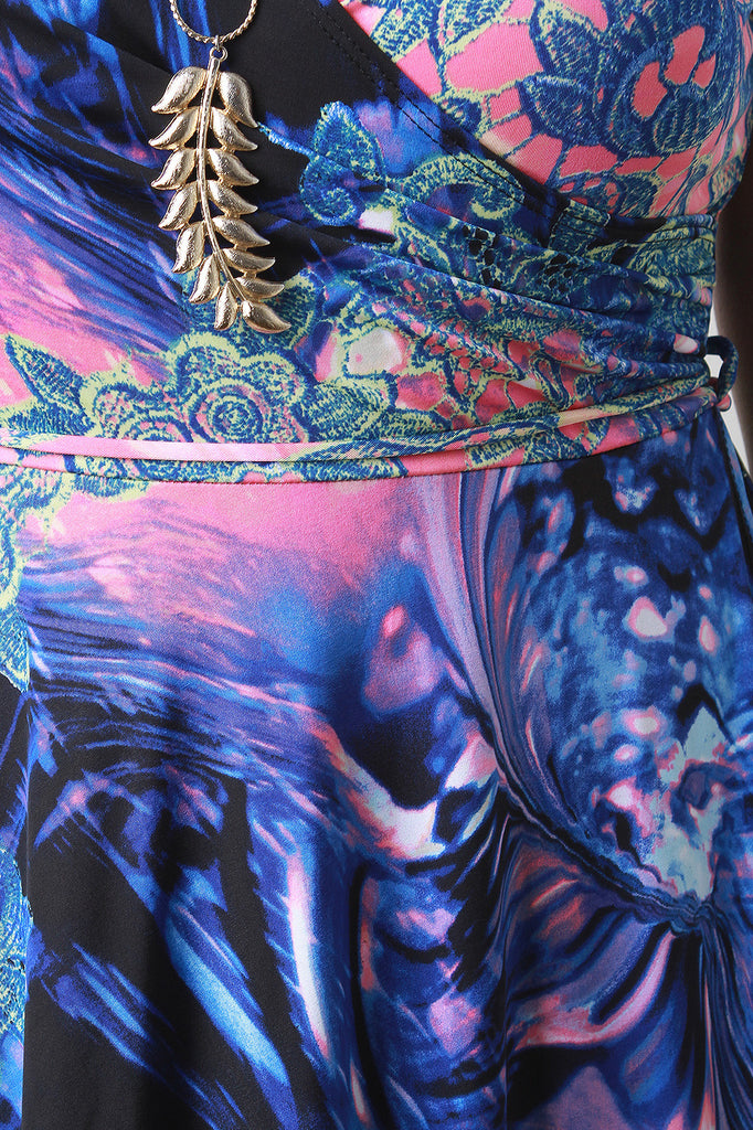 Surplice Wrap Inspired Maxi Dress