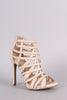 Wild Diva Lounge Strappy Caged Stiletto Heel