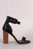 Single Band Ankle Cuff Chunky Heel