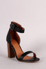 Single Band Ankle Cuff Chunky Heel