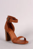 Single Band Ankle Cuff Chunky Heel