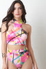 Paint Splash Abstract Print Two Piece Set